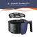 Alt View 11. Elite Gourmet - 2.1qt Analog Hot Air Fryer - Blue Grey.