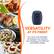 Alt View 14. Elite Gourmet - 2.1qt Analog Hot Air Fryer - Blue Grey.