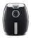 Front. Elite Gourmet - 7qt Analog Air Fryer - Black.
