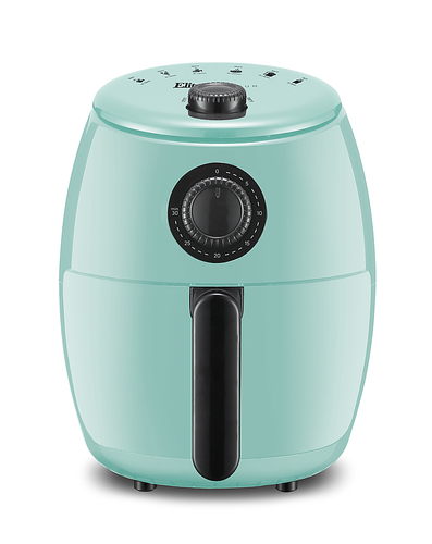 Elite Gourmet - 2.1Quart Analog Hot Air Fryer - Mint Blue