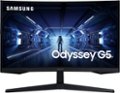 Front Zoom. Samsung - Odyssey G5 27" LED Curved WQHD FreeSync Monitor with HDR (HDMI) - Black.