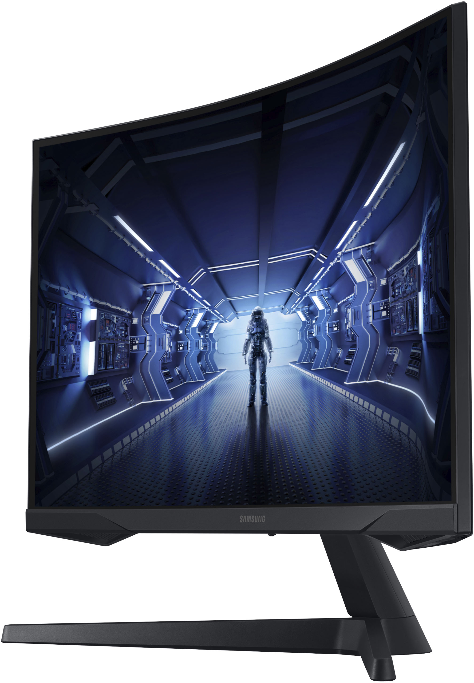 SAMSUNG Odyssey G5 Series 27-Inch WQHD (2560x1440) Gaming Monitor, 144Hz,  Curved, 1ms, HDMI, Display Port, FreeSync Premium (LC27G55TQWNXZA)