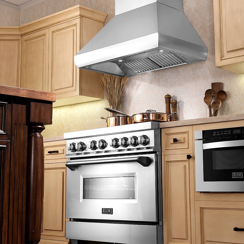 Alt View 13. ZLINE - 48 in. Professional Wall Mount Range Hood (687-48) - Silver.