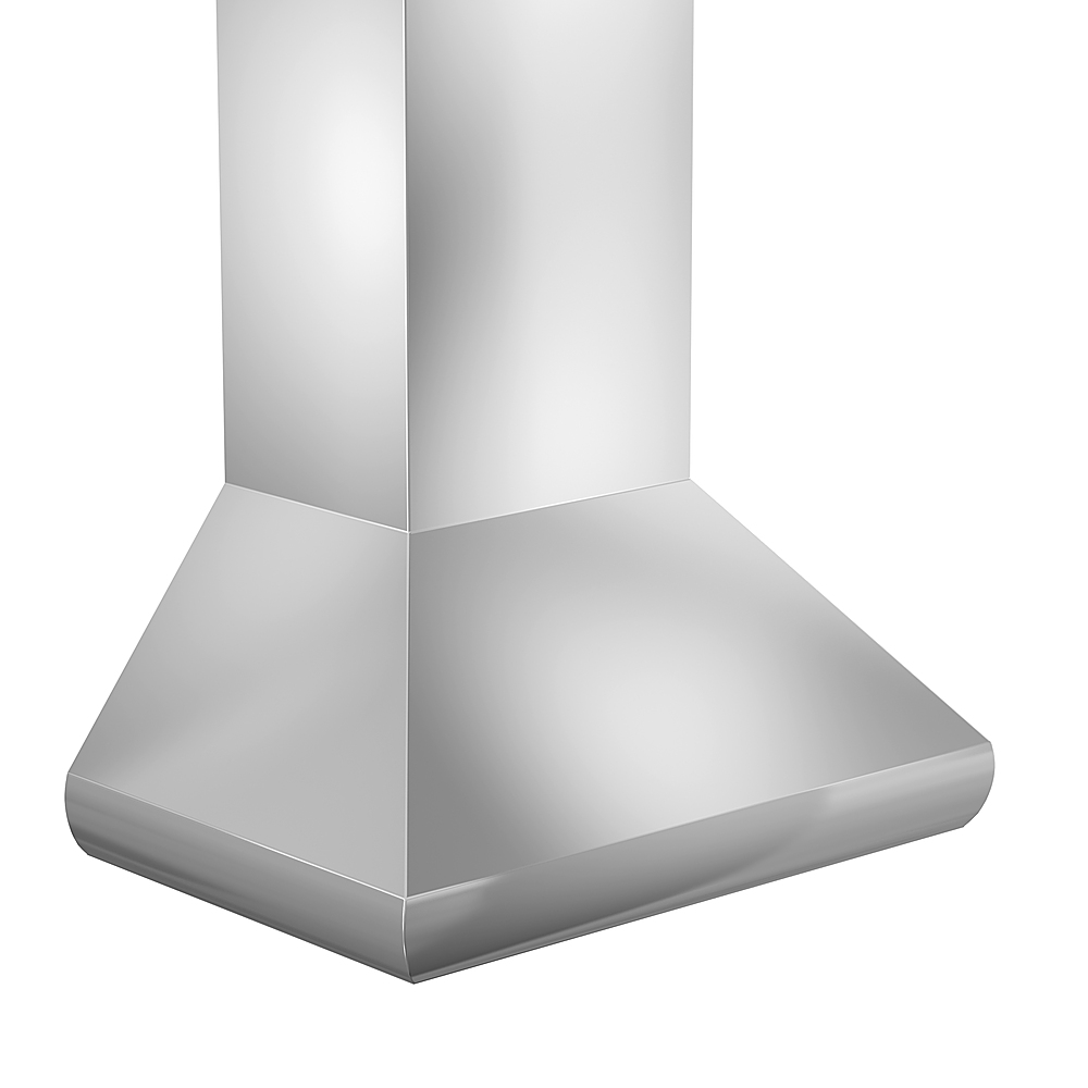 Left View: ZLINE 42" Professional Wall Mount Range Hood in Stainless Steel (687-42) - Stainless steel