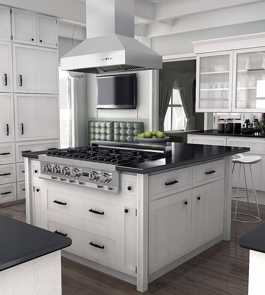 Best Buy ZLINE 60" Island Mount Range Hood in Stainless Steel (697i60