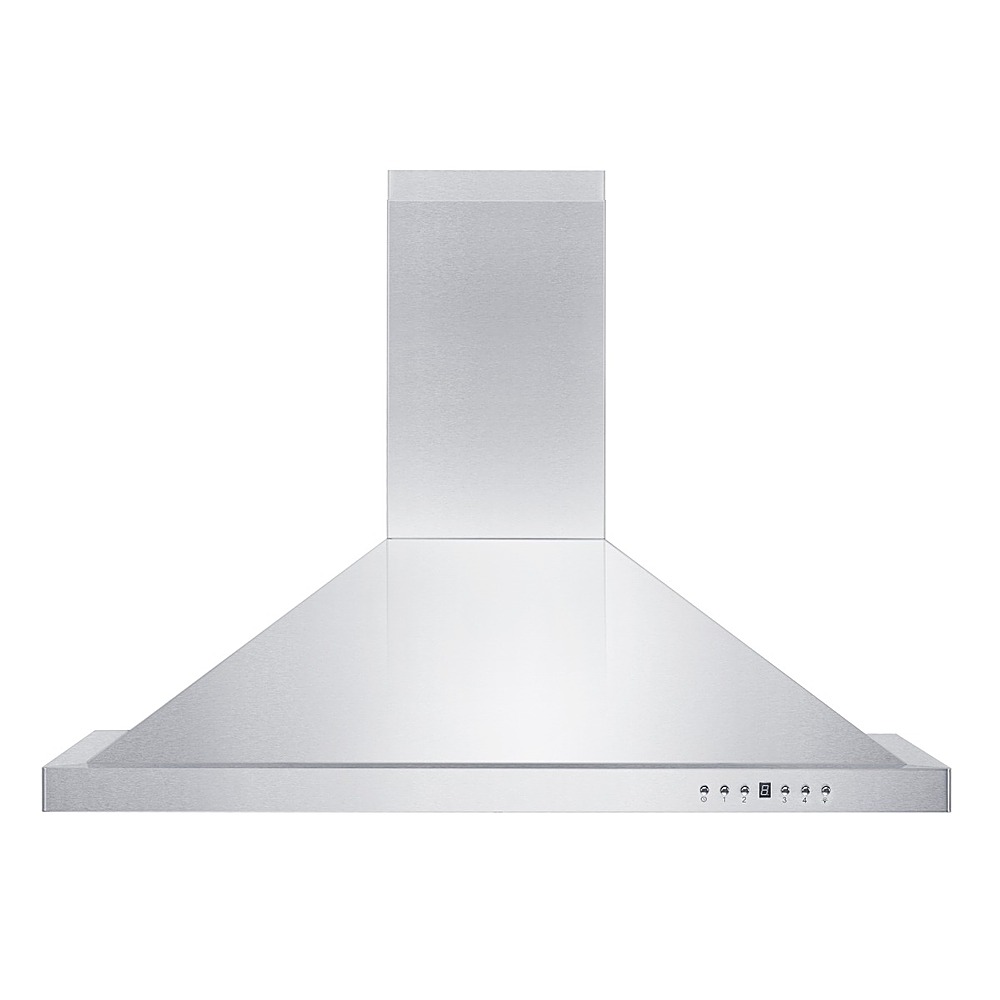 Kuled Wall Mount Range Hood Vent Stainless Steel Kitchen 3 Speed Exhaust Fan 36 inch with 800 CFM, LED Lights in Stainless Steel, Silver