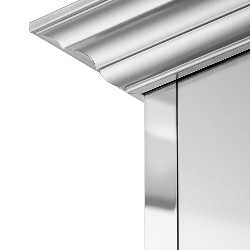 ZLINE 30 Designer Series Wall Mount Range Hood in Fingerprint Resistant  Stainless Steel with Mirror Accents (655MR-30) Silver 655MR-30 - Best Buy