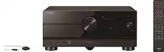 Front. Yamaha - AVENTAGE RX-A6A 150W 9.2-Channel AV Receiver with 8K HDMI and MusicCast - Black.