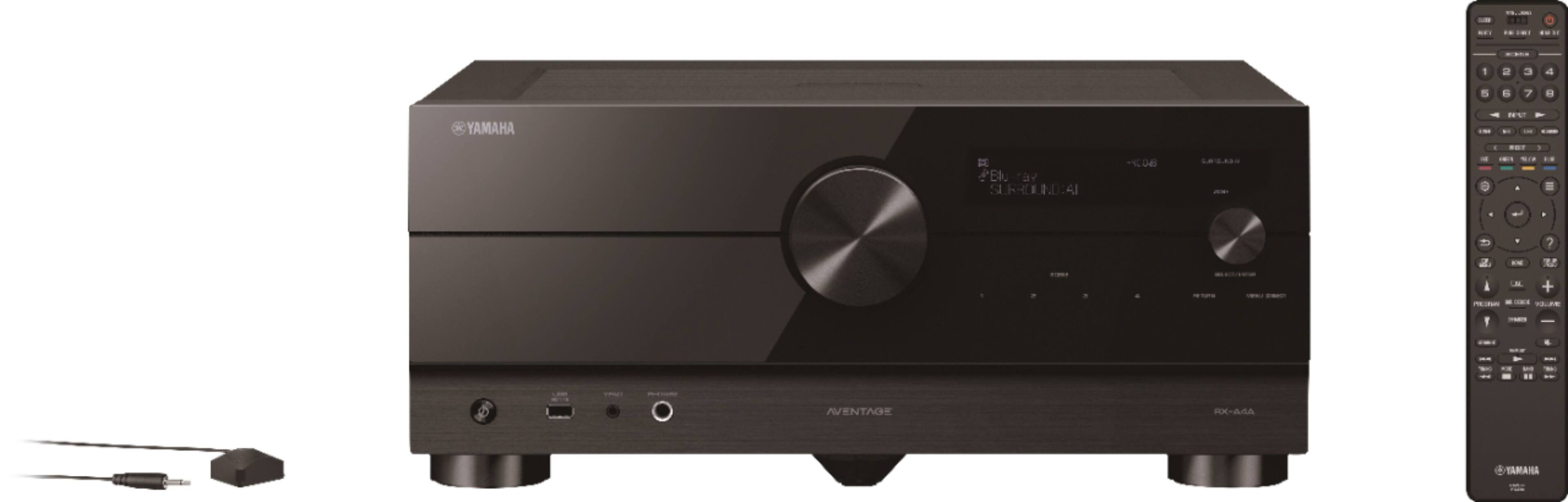 Yamaha - AVENTAGE RX-A4A 110W 7.2-Channel AV Receiver with 8K HDMI and MusicCast - Black