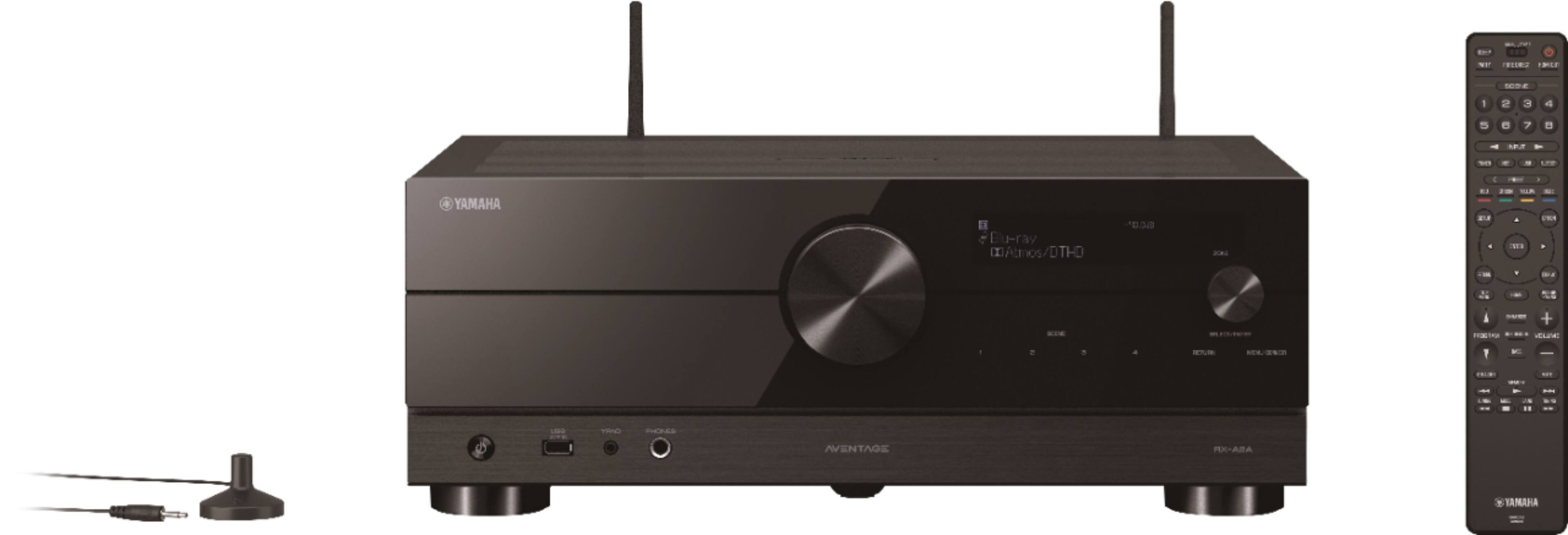 Yamaha RX-A2A Aventage 7.2-Channel AV Receiver With MusicCast, Dolby Atmos & DTS:X – 100W Black