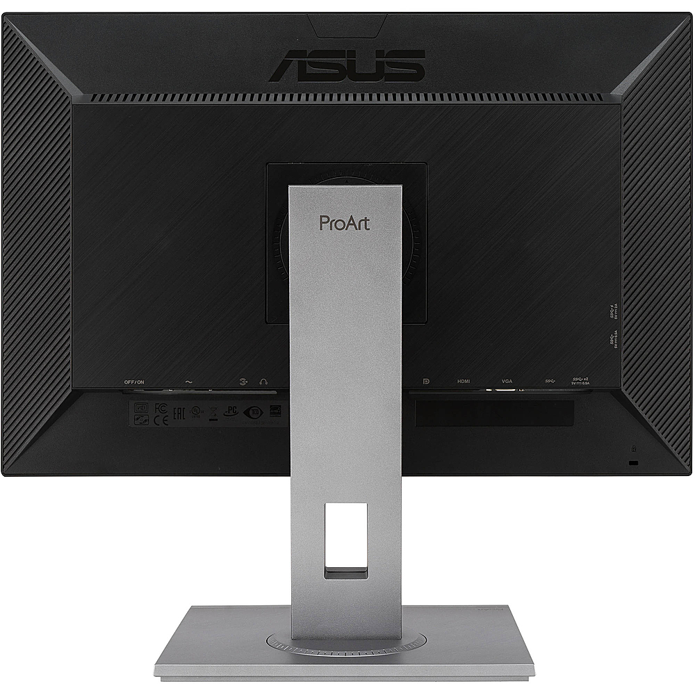 Back View: ASUS - ProArt PA248QV 24.1" WUXGA LCD Monitor (DVI, HDMI, USB) - Black