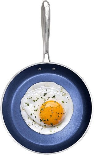 Granitestone - Diamond 10' Round Fry Pan Non Stick - Blue-Angle_Standard 