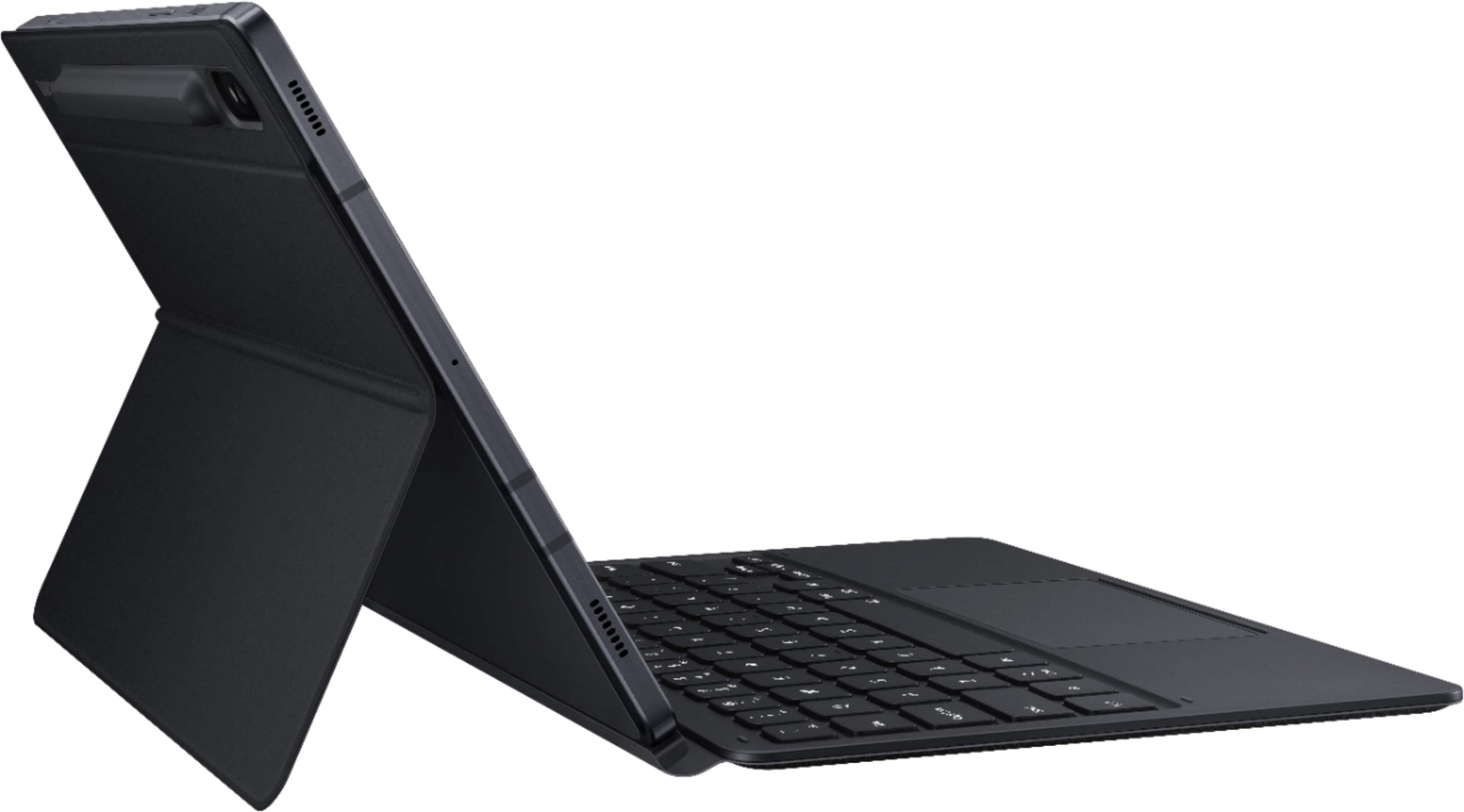 Alt View 16. Samsung - Galaxy Tab S8+, Tab S7+ Book Cover Keyboard - EF-DT970UBEGUJ - Black.