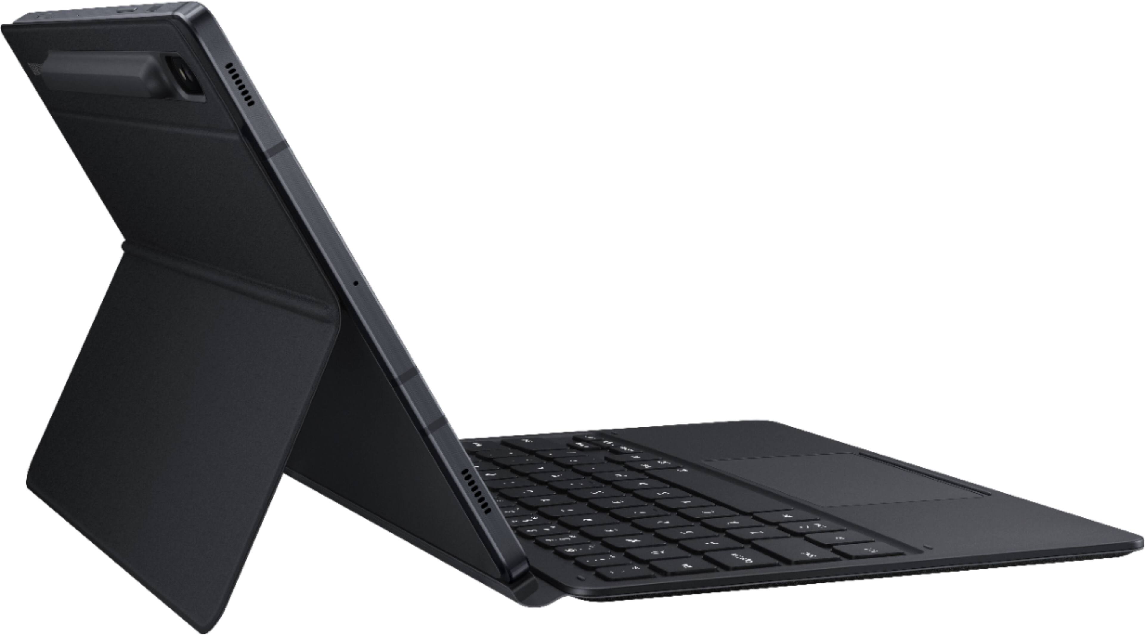 Alt View 16. Samsung - Galaxy Tab S8+, Tab S7+ Book Cover Keyboard - EF-DT970UBEGUJ - Black.