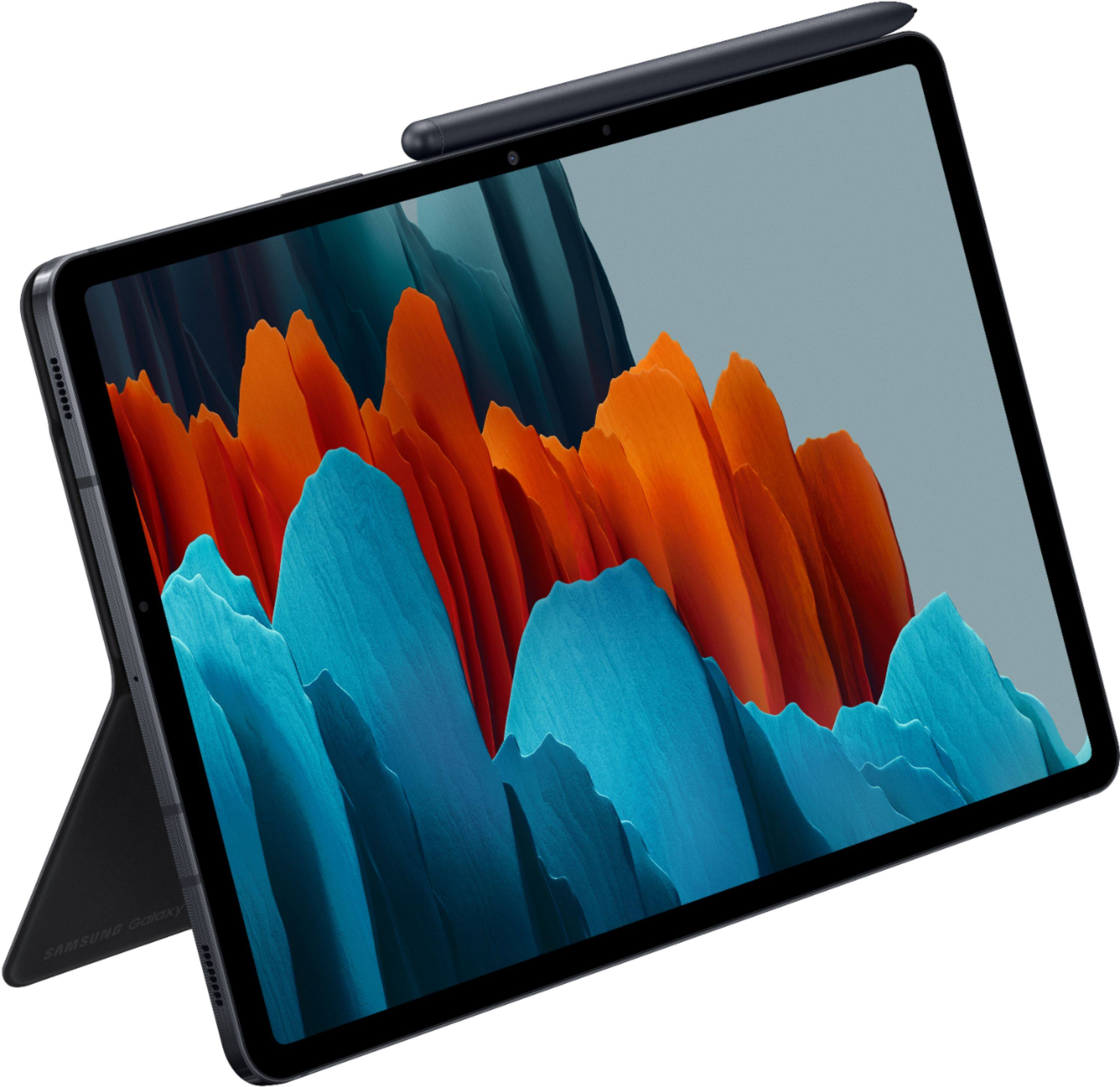 Alt View 17. Samsung - Galaxy Tab S8+, Tab S7+ Book Cover Keyboard - EF-DT970UBEGUJ - Black.