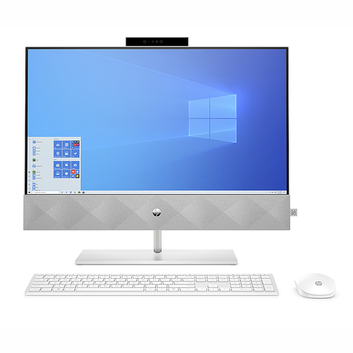 HP Pavilion 23.8 " Touch-Screen All-in-One Intel Core  i7-10700T  16GB Memory 512GB SSD 1TB HDD - Snowflake White