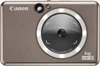 Front Zoom. Canon - Ivy CLIQ+2 Instant Film Camera - Metallic Mocha.
