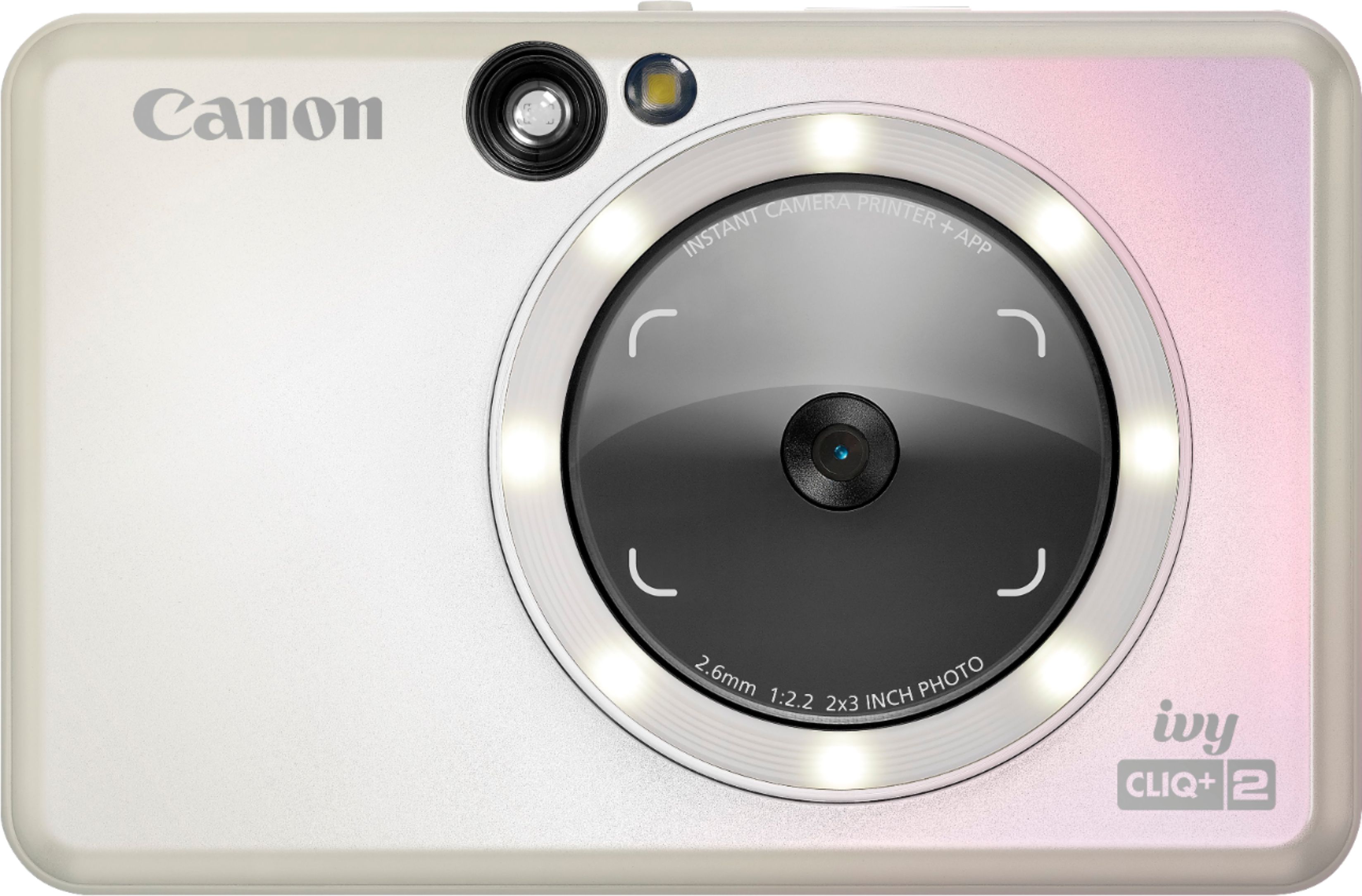 boekje mist pakket Canon Ivy CLIQ+2 Instant Film Camera Iridescent White 4519C002 - Best Buy