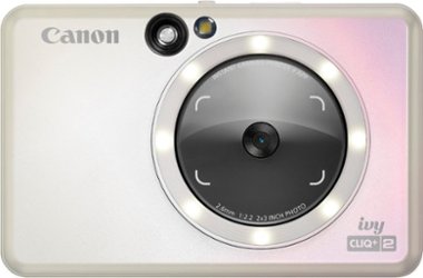 Canon - Ivy CLIQ+2 Instant Film Camera - Iridescent White - Front_Zoom