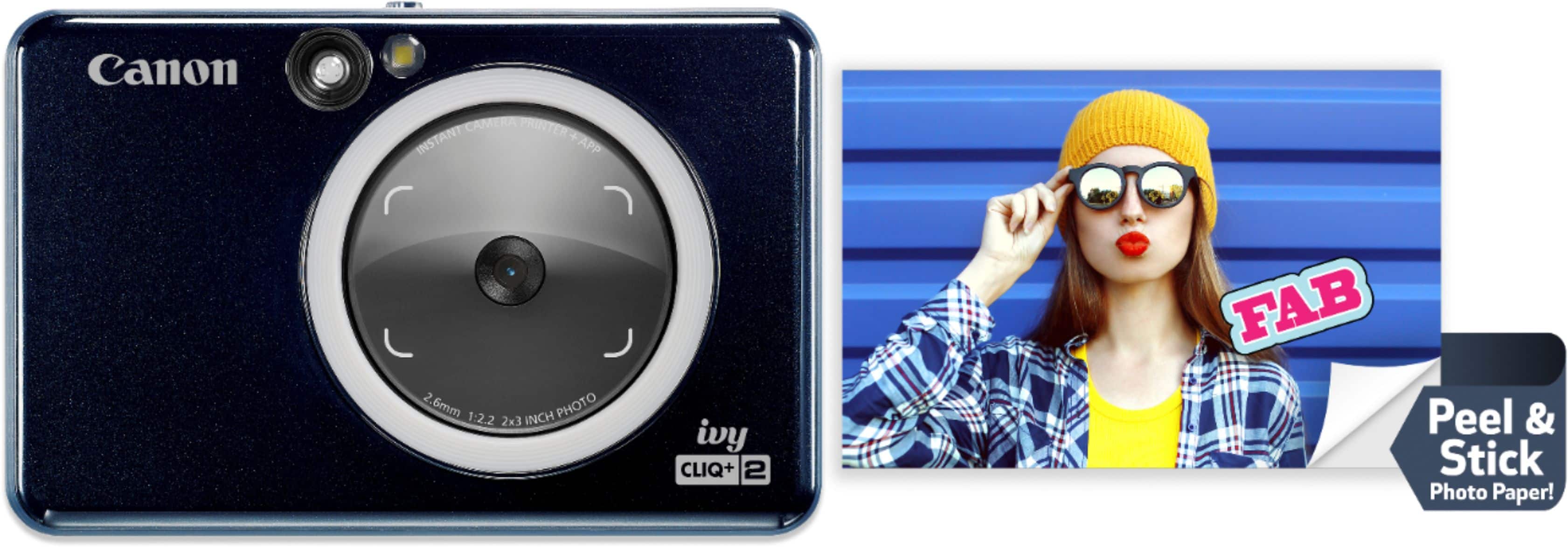 Angle. Canon - Ivy CLIQ+2 Instant Film Camera - Midnight Navy.