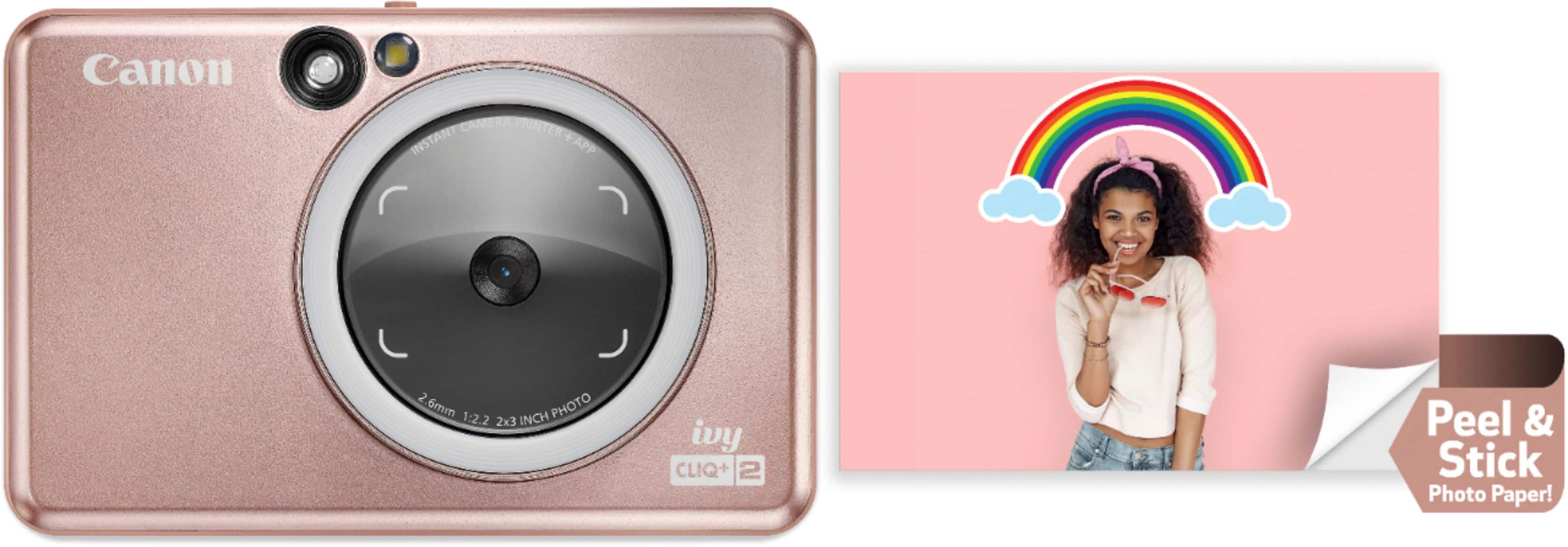 Angle. Canon - Ivy CLIQ+2 Instant Film Camera - Rose Gold.