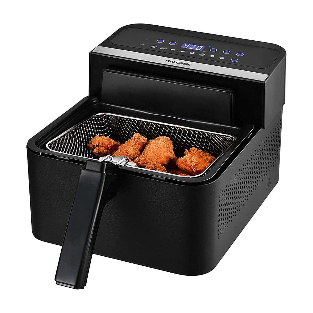 Best Buy: Kalorik 3qt Digital 2-in-1 Air/Deep Fryer Black FT 45418 BK