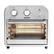 Front. Kalorik - 12qt Analog Air Fryer Oven - Stainless Steel.