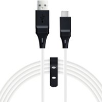 Insignia™ - 9' Play + Charge USB-C Cable for PlayStation 5 - White/Black - Front_Zoom