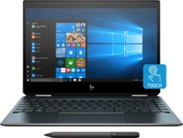 HP - Geek Squad Certified Refurbished Spectre x360 13.3" 4K UHD Laptop - Intel Core i7 - 16GB Memory - 512GB SSD + Optane - Poseidon Blue - Front_Zoom