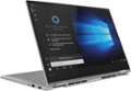 Angle Zoom. Lenovo - Geek Squad Certified Refurbished Yoga 15.6" 4K UHD Laptop - Intel Core i7 - 16GB Memory - GeForce GTX 1050 - 512GB SSD - Platinum Silver.
