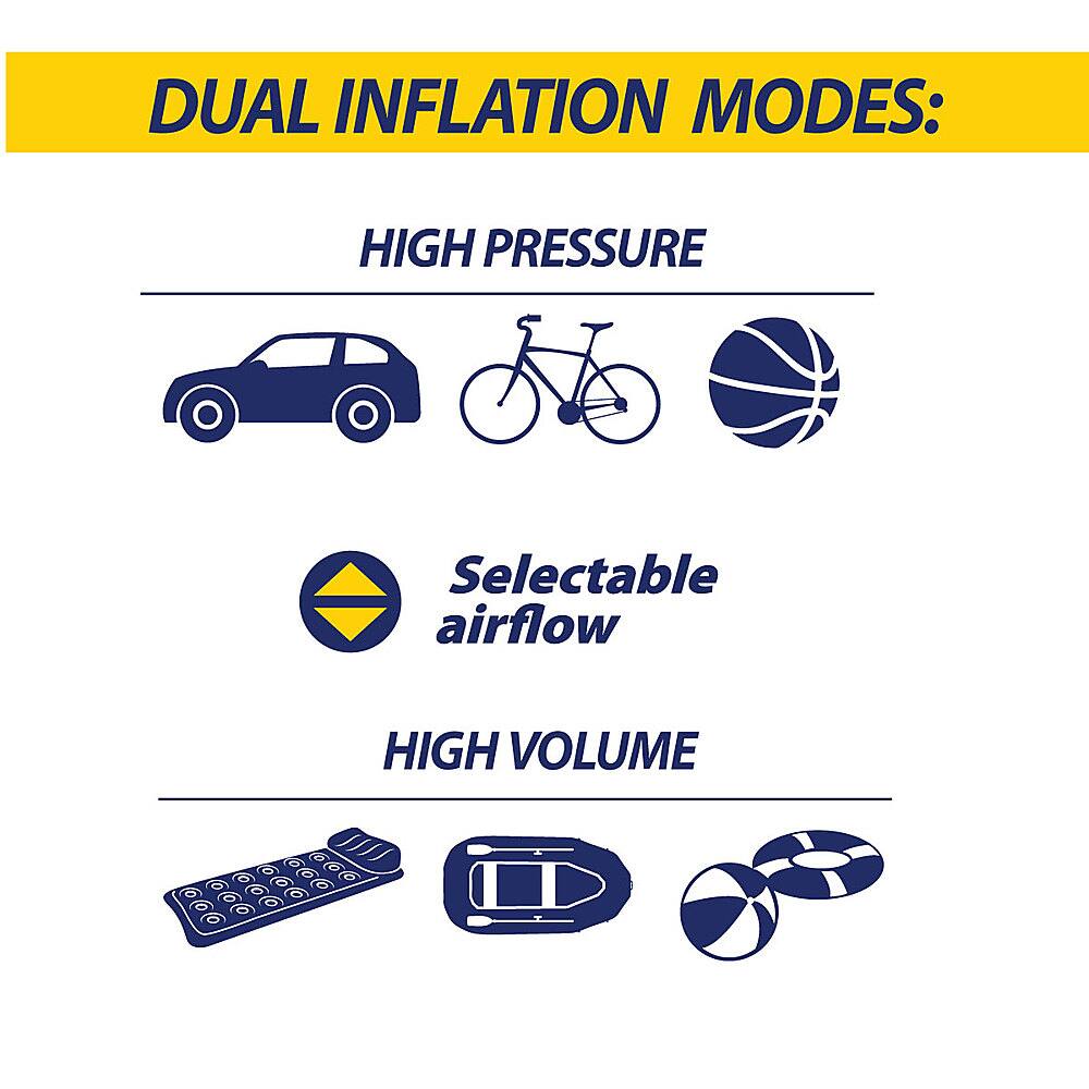 Goodyear Deluxe Portable Digital Dual Flow Tire Inflator, Air Compressor &  LED Light Blue GY6DHL - Best Buy