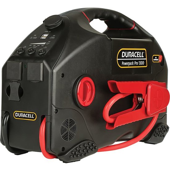 Duracell Powerpack Pro 1300 Amp Jumpstarter, Air Compressor & 600W