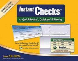 VersaCheck - InstantChecks Form #1000 Business Voucher Check (500-Pack) - Blue - Front_Zoom