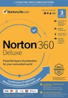 Norton - 360 Deluxe (3 Device) Antivirus Internet Security Software + VPN + Dark Web Monitoring (1 Year Subscription) - Android, Mac OS, Windows, Apple iOS - Front_Zoom