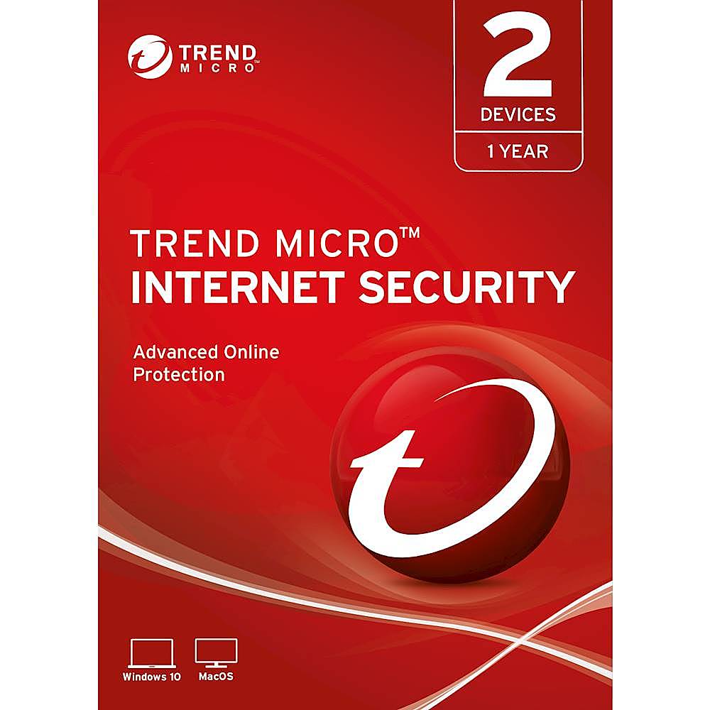 Trend Micro - Internet Security (2-Device) (1-Year Subscription) - Mac, Windows