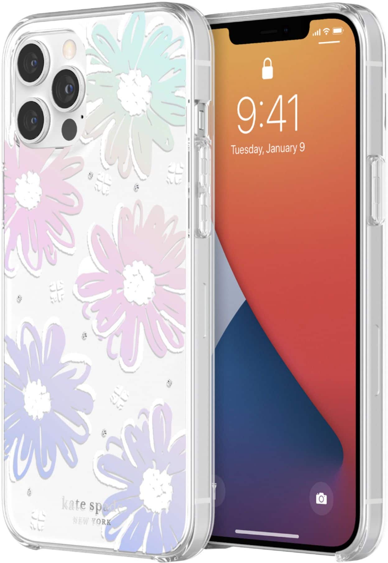 Alt View 12. kate spade new york - Protective Hardshell Case for iPhone 13/12 Pro Max - Daisy.