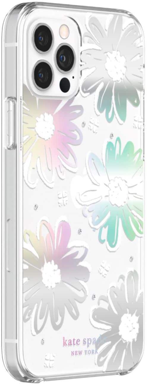 Left. kate spade new york - Protective Hardshell Case for iPhone 12 and iPhone 12 Pro - Daisy.