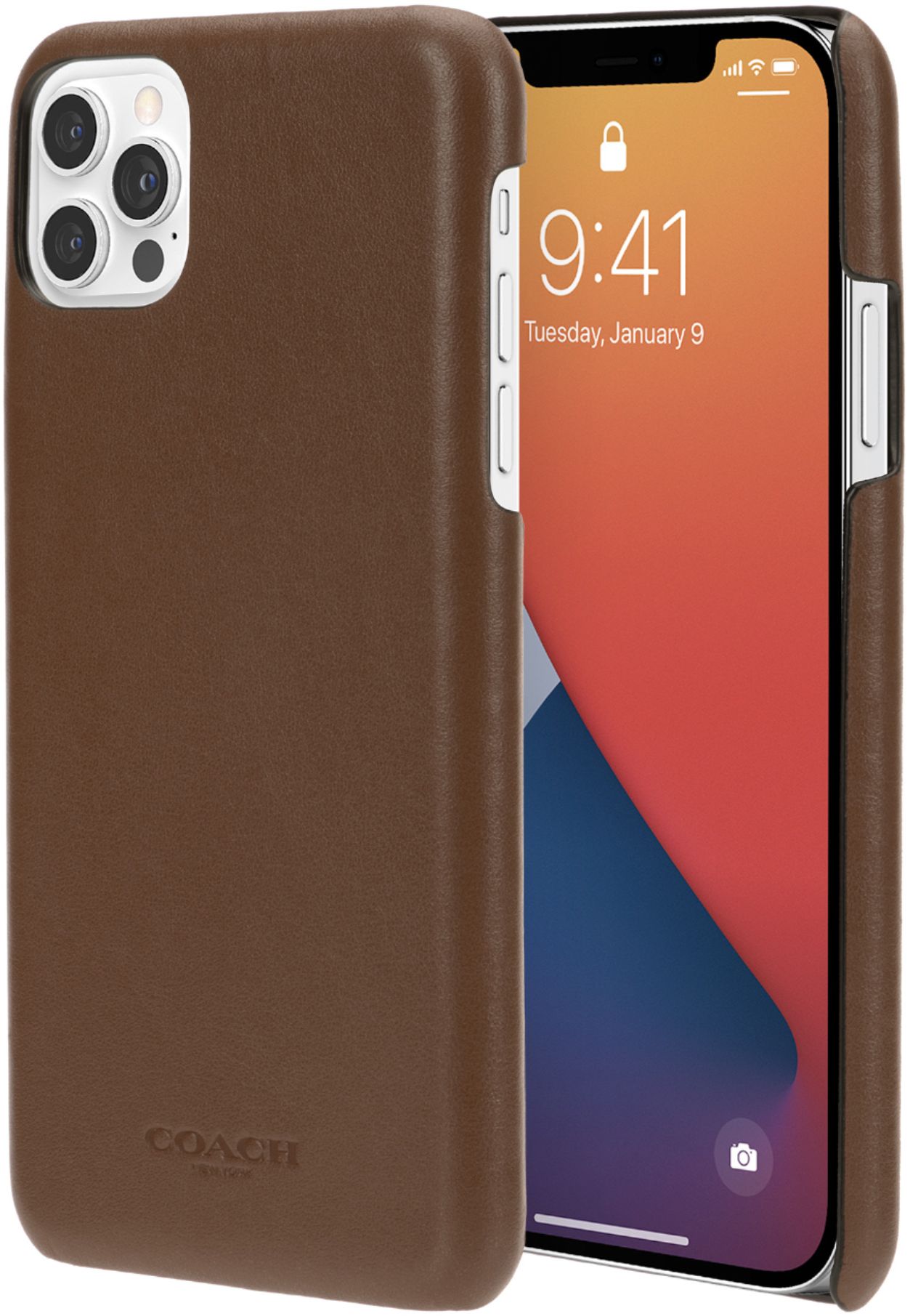 Best Buy: Coach Leather Slim Protective Case for iPhone 12 Pro Max  CIPH-059-SDDL