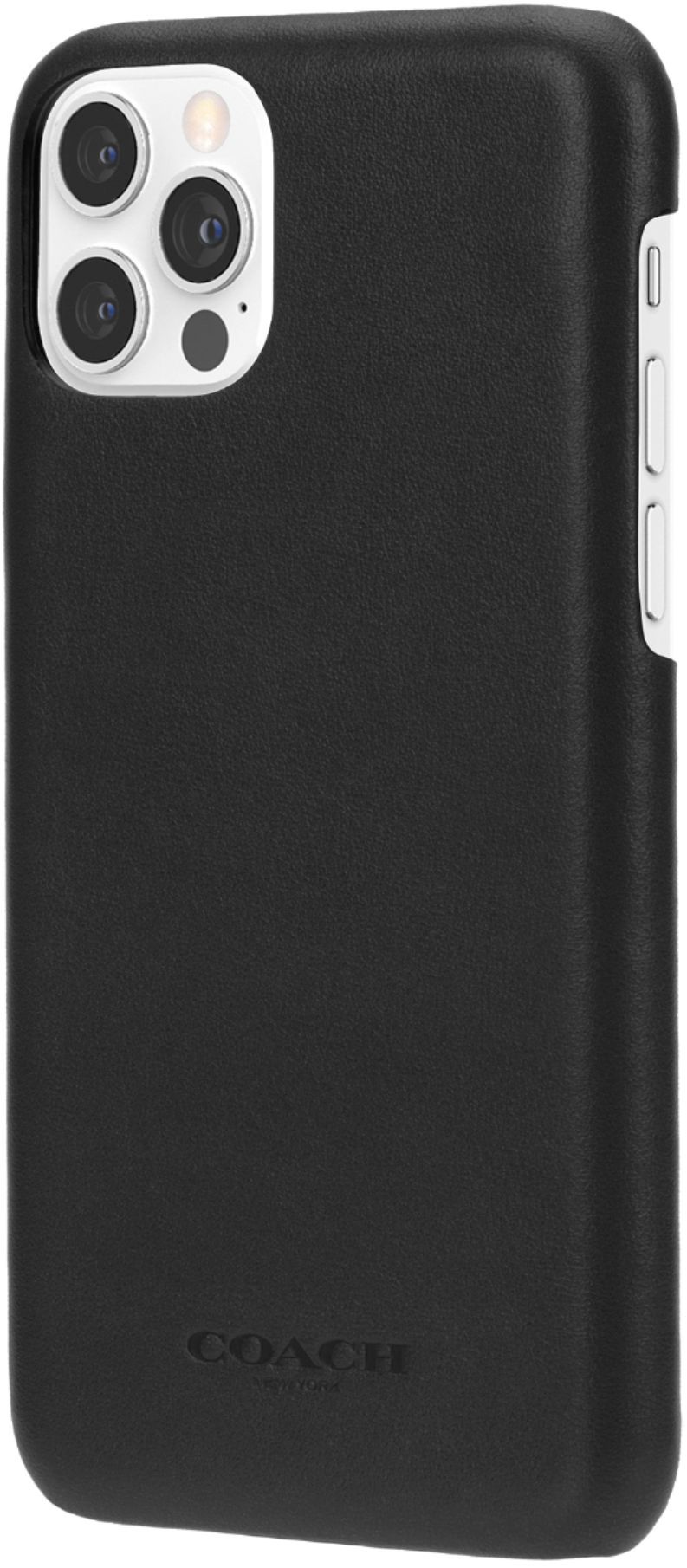 Best Buy: Coach Leather Slim Protective Case for iPhone 12 and iPhone 12 Pro  CIPH-058-BLK