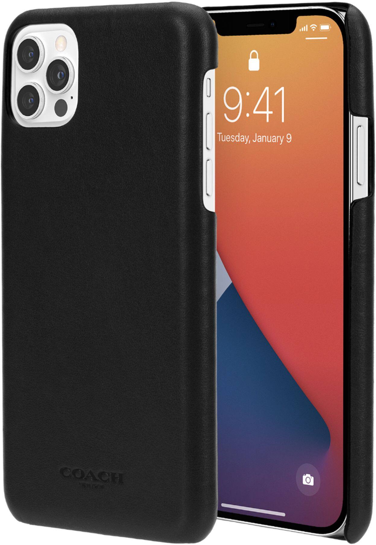 Best Buy: Coach Leather Slim Protective Case for iPhone 12 Pro Max 