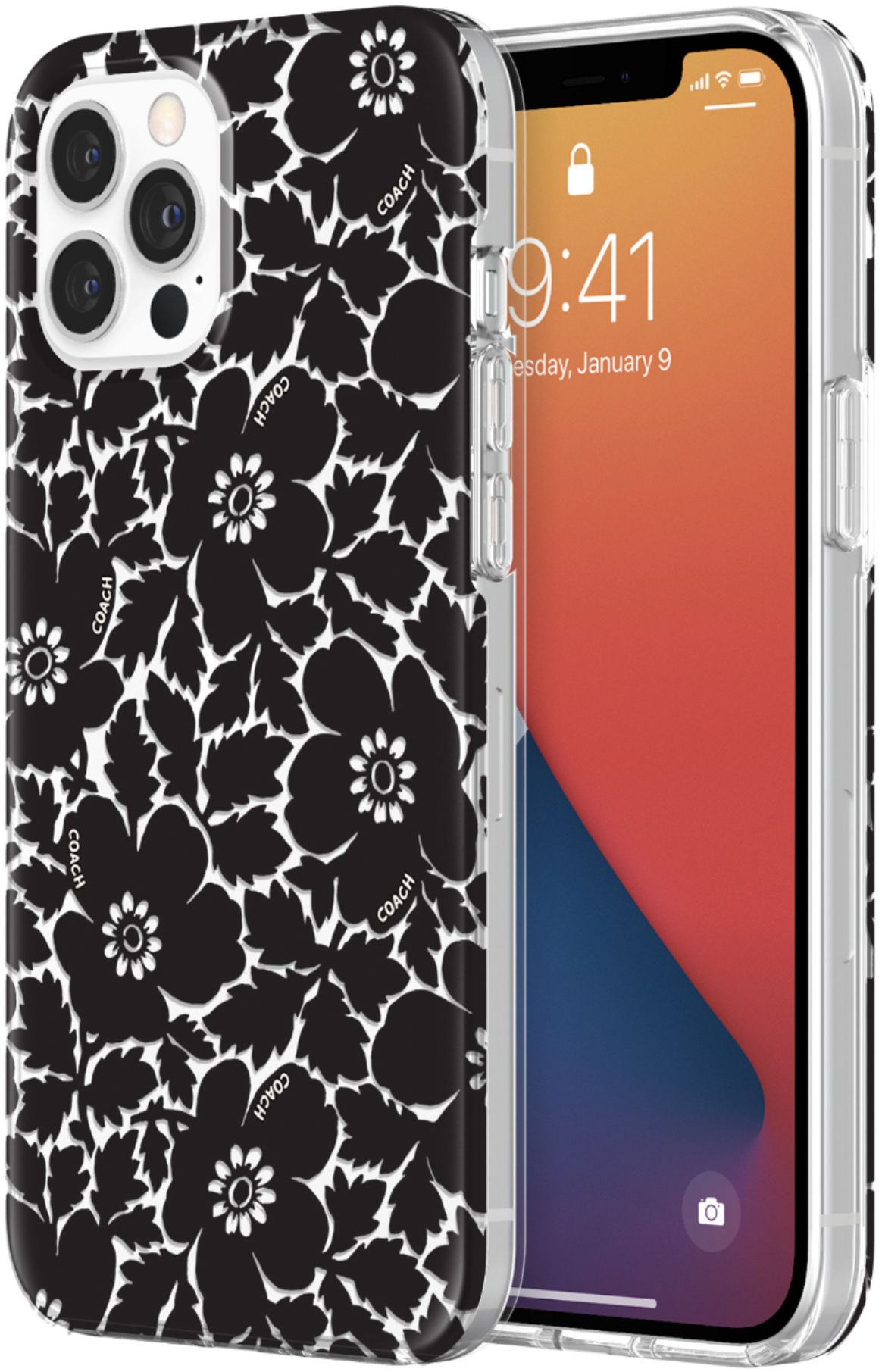 Best Buy: Coach Protective Case for iPhone 12 Pro Max CIPH-055-BFBLK