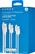 Alt View 15. Dynex™ - 3'/6'/10' Lightning to USB Charge-and-Sync Cable (3 Pack) - White.