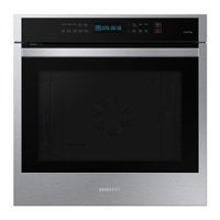 Samsung - 24" 3.1 cu. ft. Single Electric Wall Oven with Convection and Wi-Fi - Stainless steel - Front_Zoom
