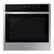 Front. Samsung - 24" 3.1 cu. ft. Single Electric Wall Oven with Convection and Wi-Fi - Stainless Steel.