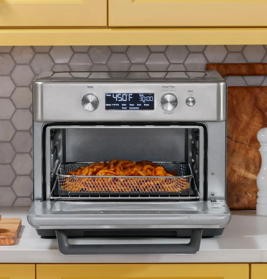 Alt View 14. GE - Convection Toaster Oven with Air Fry - Stainless Steel.