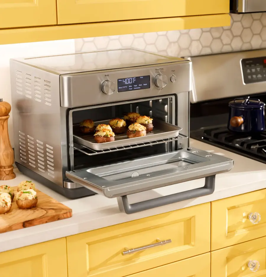 Alt View 16. GE - Convection Toaster Oven with Air Fry - Stainless Steel.
