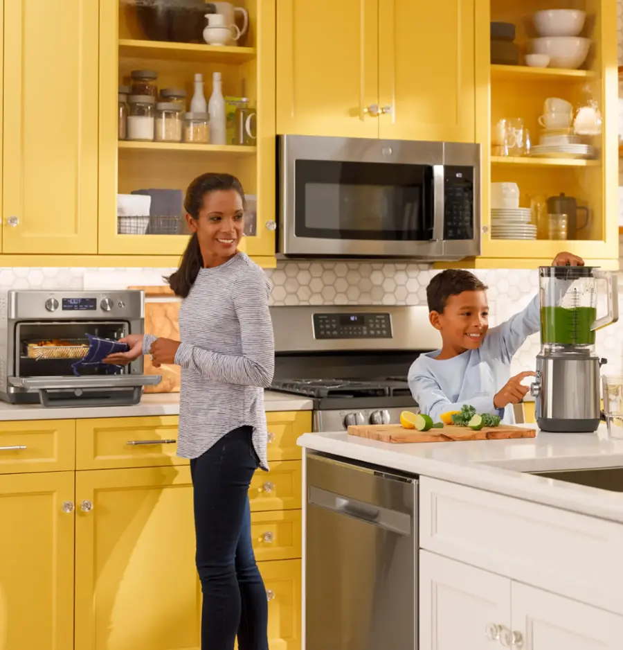 Alt View 17. GE - Convection Toaster Oven with Air Fry - Stainless Steel.