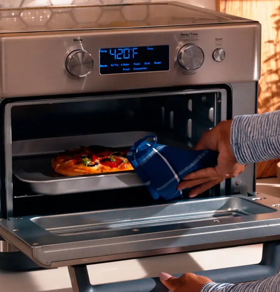 Alt View 22. GE - Convection Toaster Oven with Air Fry - Stainless Steel.