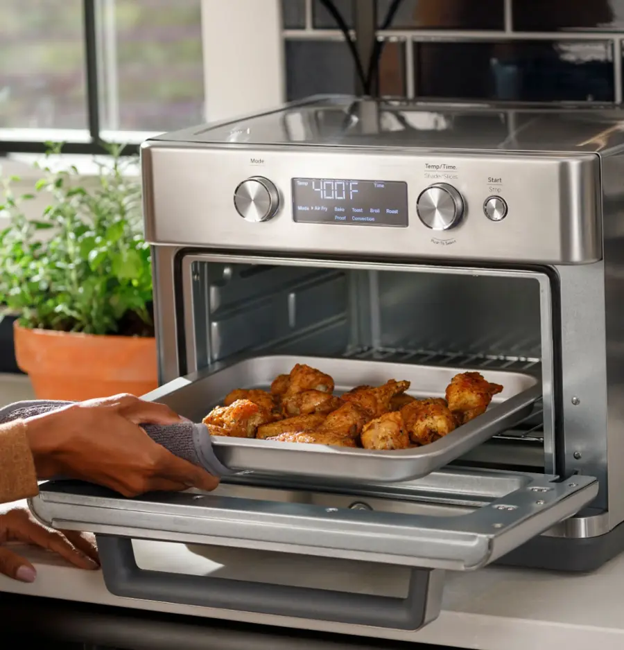 Alt View 26. GE - Convection Toaster Oven with Air Fry - Stainless Steel.