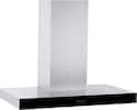 Angle. Viking - Virtuoso 6 Series 36" Externally Vented Range Hood - Stainless Steel.